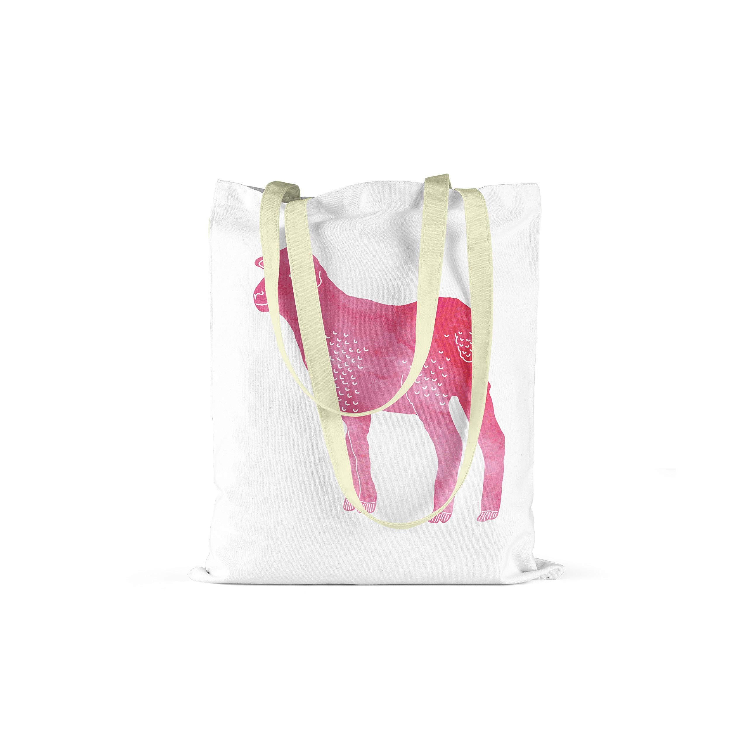 Bonamaison Printed Tote Bag, Reusable Grocery Bag, Shopping Bag, Machine Washable, Foldable, Canvas Cloth Bag with Handles, Size: 34x40 Cm