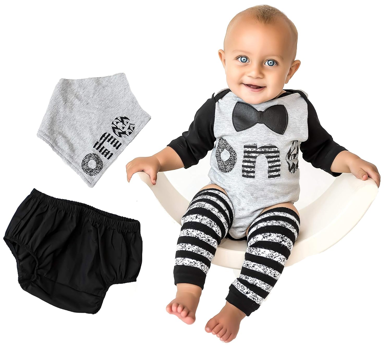 Amazon Com 1st Baby Boys First Birthday Onesie Classy Outfit Set