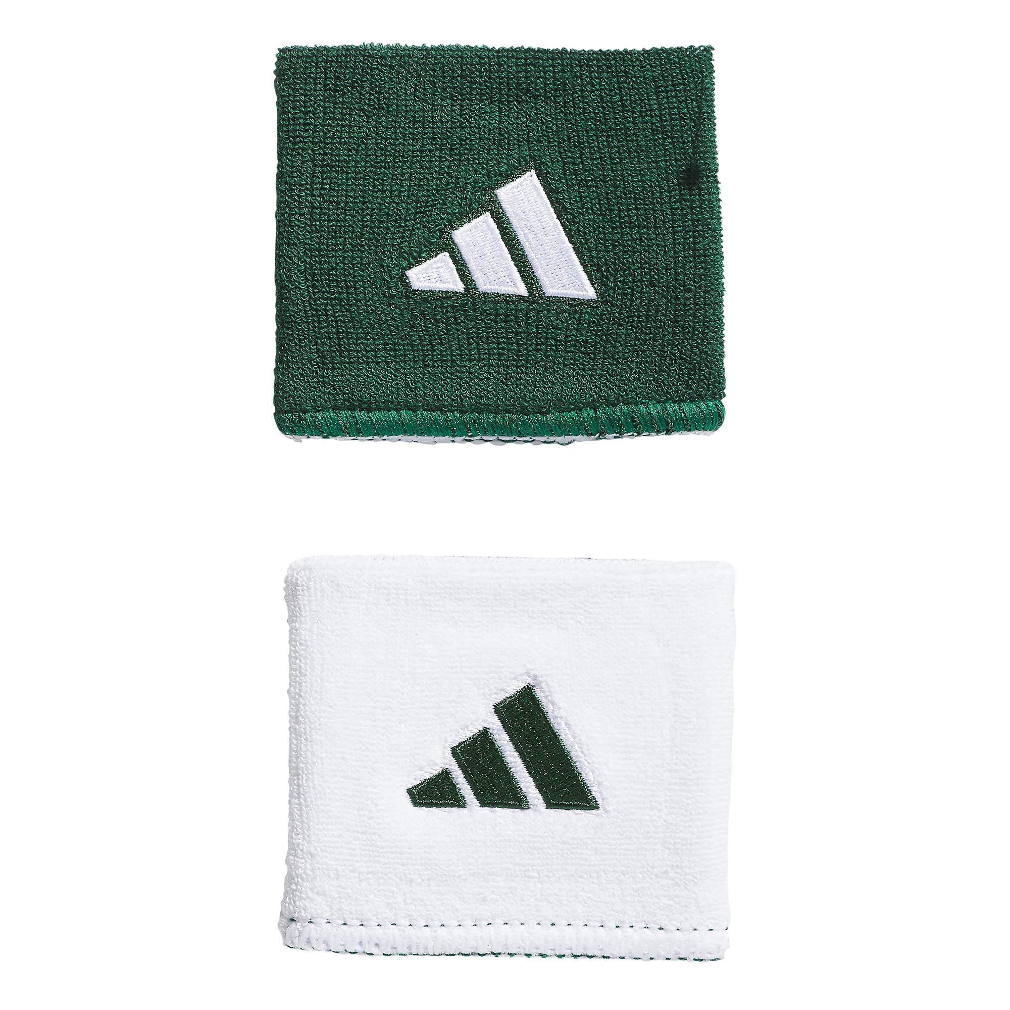 Photo 1 of adidas Interval Reversible Wristband – Athletic Sweatband for Men and Women, Team Dark Green/White/2.0, One Size
