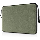 FINPAC Hard Laptop Sleeve Case for 13 inch MacBook Air M4 2025 A3240 M3 2024 A3113, 14 inch MacBook Pro M5/M4/M3/M2 A3434 A3401, 13" Air/Pro, Waterproof Case for Dell, Surface Laptop, HP, Acer, Olive