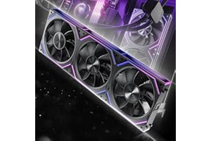 Asiahorse Dawn 120mm Case Fan, ARGB PWM 1850RPM/71CFM Airflow, Forward & Reverse Blade Design, Low Noise, Precision HDB Beari