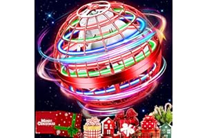 VANTEXI Flying Orb Ball,Galactic Fidget Spinner Hover Ball,Flying Spinner Mini Drone Toy,Hand Controlled Boomerang Hover Ball,Cool Toys Birthday for Kids Adult Indoor Outdoor Toys(Red)