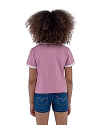 Levi's Girls Classic Batwing T-Shirt, Orchid, 2T