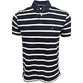 Tommy Hilfiger Mens Short Sleeve Casual Polo Shirts in Regular Fit with Stretch and Flag Designs