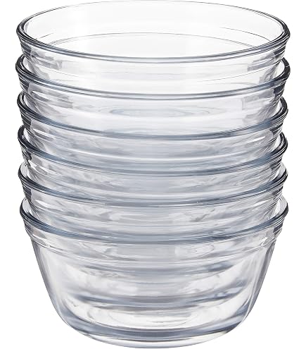 Cuencos Aperitivos Zanetti - Juego De 4 Tazones De Vidrio De Cristal Con Tapa Para Cocinar Batir
