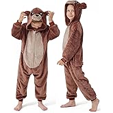 DILUFUN Kids Boys Girls Halloween Onesie Costume,One Piece Pajamas,Halloween Funny Animal Onesie Cosplay Costume 3-14Y