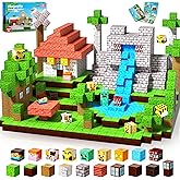 GraceDuck Magnetic Blocks - 150 PCS Build Magnetic Windmill Falls Homes - Magnetics Toys for Montessori Toddler Christmas Birthday Gifts - STEM Sensory Toys for 3 4 5 6 7 8 9 10 Year Old Boys & Girls