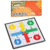 Ludo Magnetic Folding Travel Board Game Set - 9.75 Inches