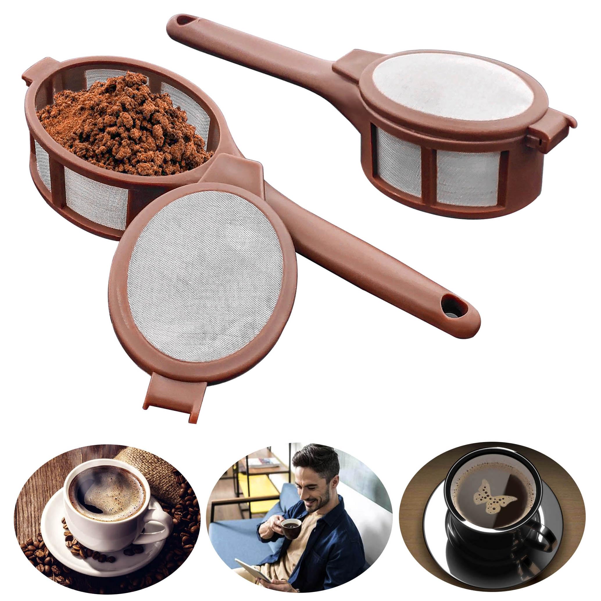 Reusable Coffee Tea Filter Dripper Strainer Strainers Cup Pot Infusers for Loose Tea, 2 Pack