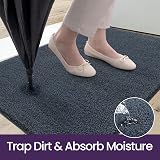DEXI Dirt Trapper Door Mat Indoor Blue-Black 60 x 90 cm Non-Slip Machine view 4