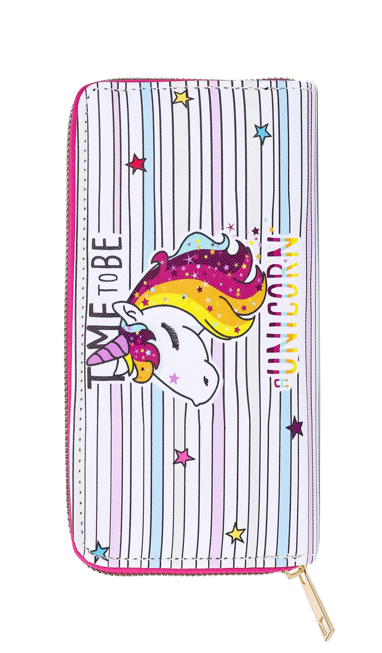 Rave Envy Cute Trendy Wallets for Women - Small Womens Wallets - Time to Be A Unicorn