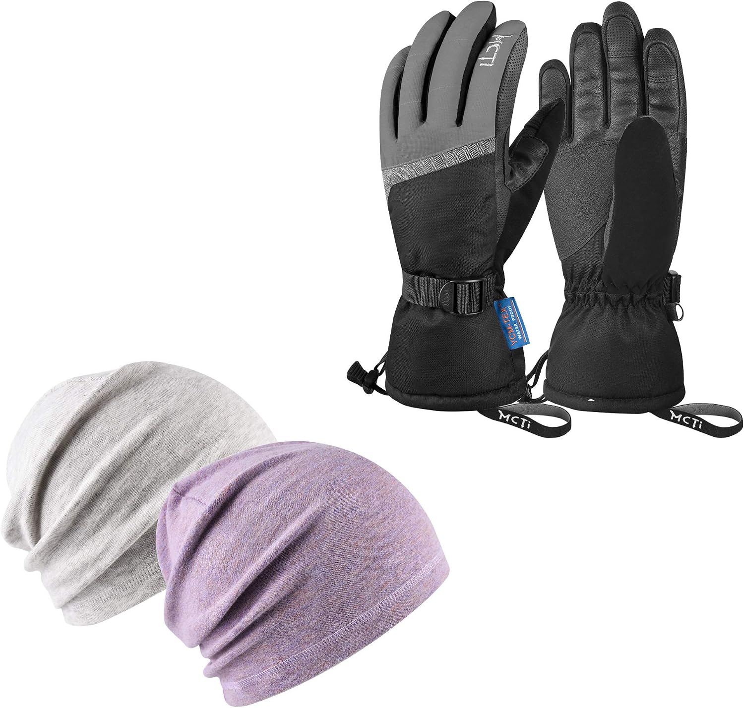 MCTi Waterproof Ski Gloves for Women 1 Pair + Winter