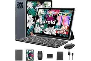 Tablet 2026 World's First Android 16 Tablet with Gemini AI, 11 Inch FHD Display, 24GB RAM 128GB ROM /2TB TF, T7250 CPU+13MP C