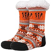 FOCO - Officially Licensed NFL Women's Tall Footy Slipper Socks - One Size Fits Most
