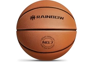 RAINBOWBEAR Material Upgraded Silent Basketball, 2024 New Dribble Dream Silent Basketball,The Handleshh Silent Basketball Dribbling Indoor, Foam Basketball Indoor Training Quiet Ball