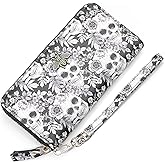 AnnabelZ Women Wallet RFID Blocking Ladies Clutch Purses Long Wristlet Wallets for Women
