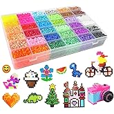 Vytung 11000pcs Fuse Beads Kit 36 Colors 5mm,Plastic Beads and Iron for Fuse Bead Refill Pack.