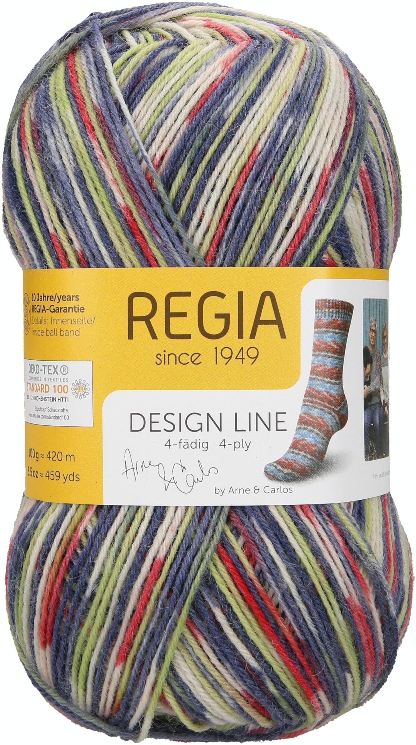 Regia unkown 9801270-03858 Hand Knitting Yarns, 75% Virgin Wool, 25% Polyamide, Miron Colour