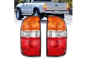 Nilight Taillight Assembly Compatible with 2001 2002 2003 2004 Toyota Tacoma Rear Tail Light Lamp Replacement OE Style Driver and Passenger Side