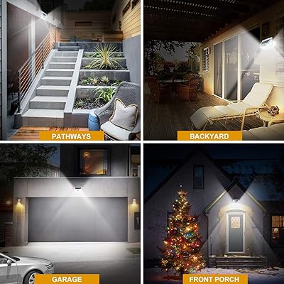 Buy Juslit Solar Lights Outdoor 74 Cob Leds Motion Sensor Light 2 Modes Wireless Security Wall Lighting W 270 Wide Angle Ip65 Waterproof For Patio Garden Deck Porch 1pk Online In Panama B07d34r684