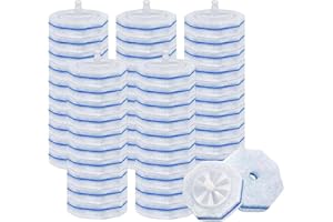 GPODCVBZ 50 Count Disposable Toilet Wand Refills for Clorox, Upgrade Scrubbing Fiber Cotton Brush Heads Compatible with Clorox Toilet Wand, Suitable for Toilet and Bathroom Cleaning