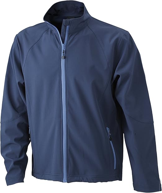 J N Fashion Men S Soft Shell Jacket Jn10 Xl Navy Amazon De Bekleidung