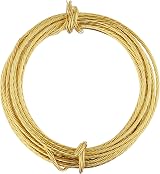 Merriway Brass Number 2 Picture Wire BH04070 3 Metre 1.1 mm Breakweight 11 kg view 2