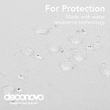 Deconovo White Rectangle Water Resistant Tablecloth 59x95in 150x240cm view 4