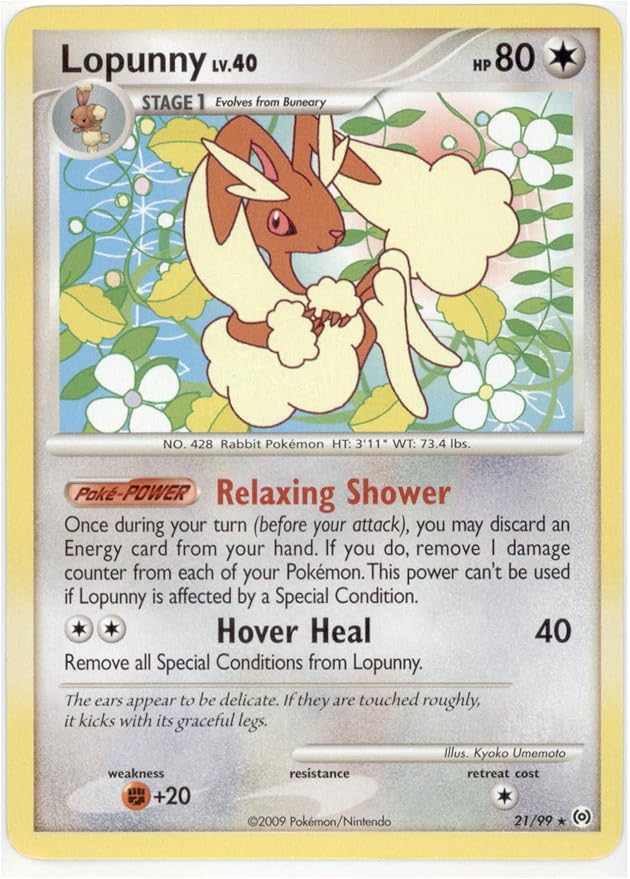 Pokemon Lopunny (21) Arceus Reverse