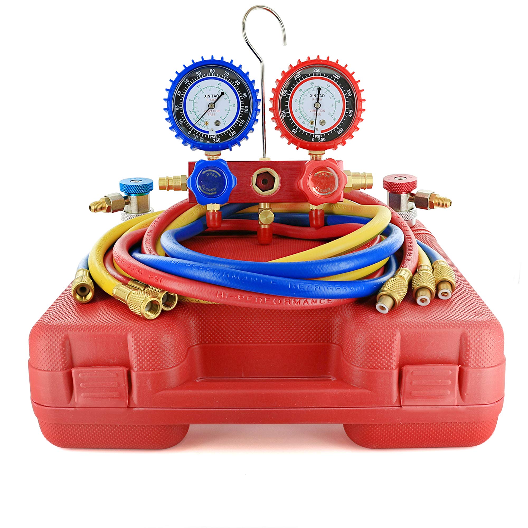 RamPro Manifold Gauge Set AC Refrigeration Diagnostic Acme Tank