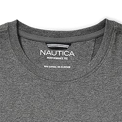 Nautica Men's Solid Crew Neck Short-Sleeve Pocket