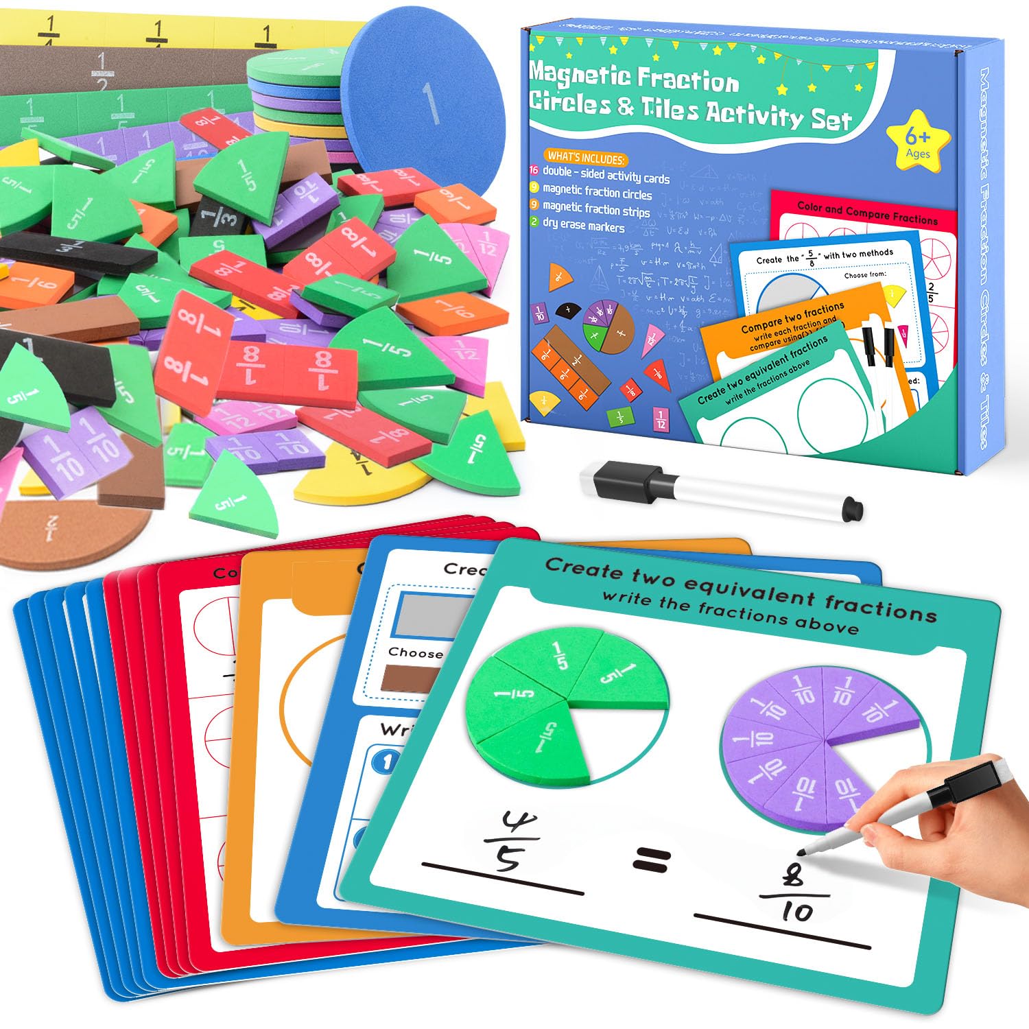 Magnetic Fraction Tiles & Fraction Circles