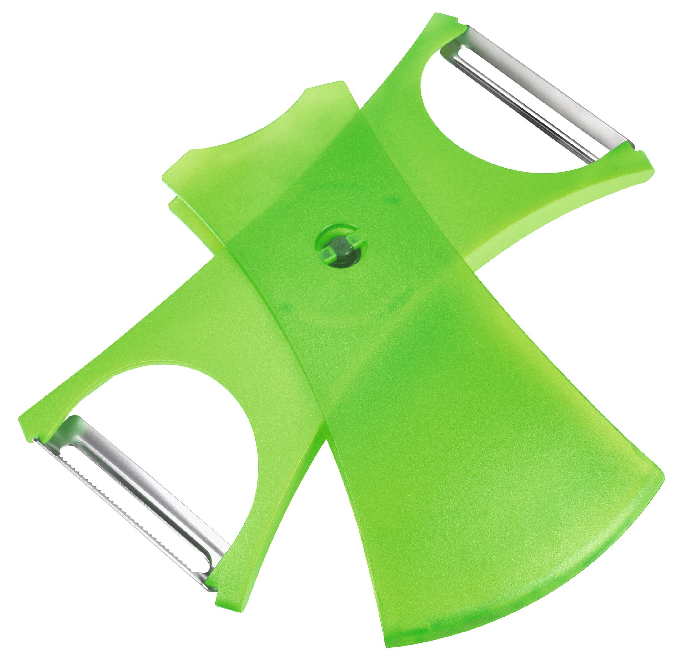Kuhn Rikon "Design Line 2-in-1 Peeler, Plastic, Green
