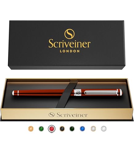 Amazon.com : Scriveiner Deep Crimson Red Fountain Pen - Stunning