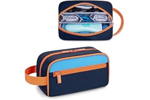 CURMIO Baby Hair Clipper Storage Bag, Kids Hair Cutting Trimmer Supplies Holder Case with Accessory Pocket, Carrying Case Compatible with ENSSU/Eanceil/Baistom Electric Kids Hair Trimmer, Bag Only