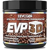 Evogen EVP 3D - Stim Free Pre Workout Powder for Men & Women | Sugar Free Non Stim Preworkout with Beta Alanine and Creatine for Energy & Pump | Iced Mocha Coffee | 40 Servings