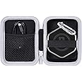 co2CREA Hard Case Compatible with Bushnell Golf Wingman Mini GPS Speaker (Black/Silver)