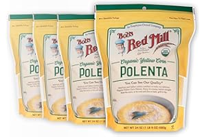 Bob's Red Mill Organic Corn Grits / Polenta, 24oz (Pack of 4) - Vegan, Kosher
