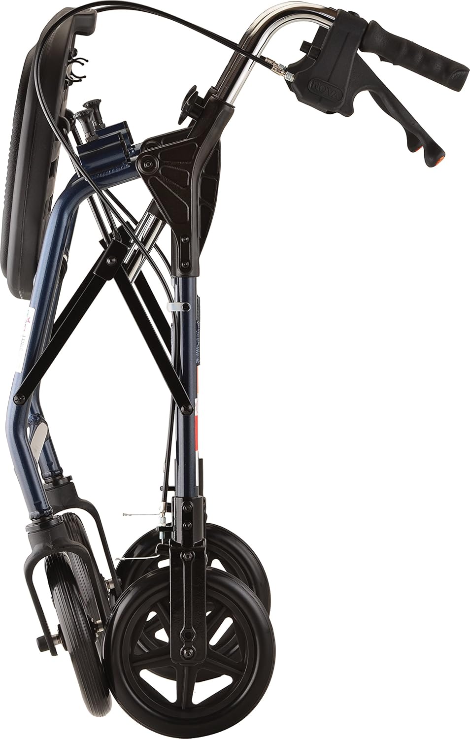 NOVA Mighty Mack Heavy Duty Rollator Walker 500 lb Weight Capacity, Blue: Health & Personal Care