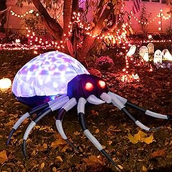 Tangkula Halloween Inflatable Spider with