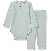 Burt's Bees Baby Unisex Bodysuit and Pant Set, 100% Organic Cotton
