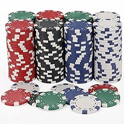LUOBAO 11.5 Gram Poker Chips,200pc Casino Chips
