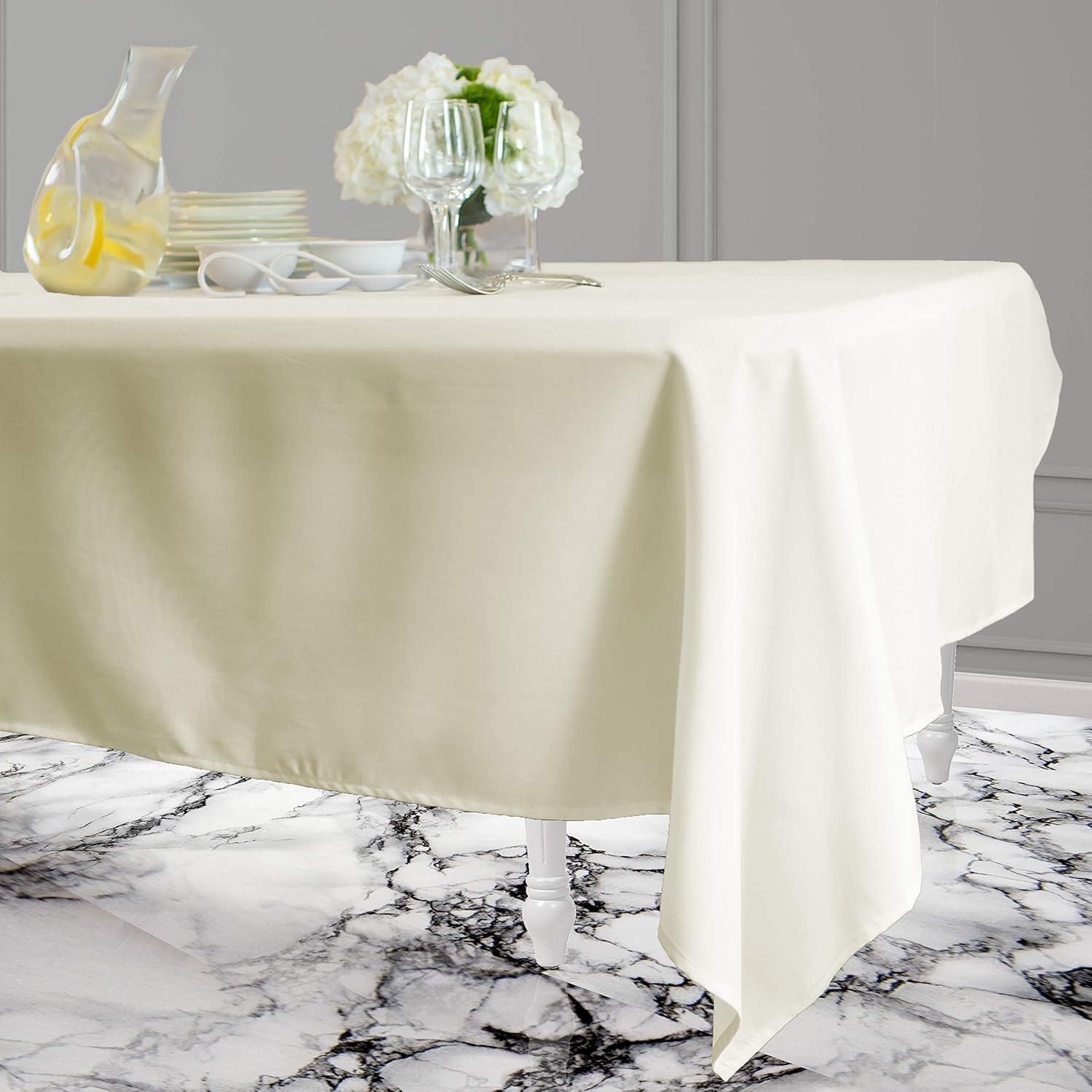Best 6 ft ivory table cloth