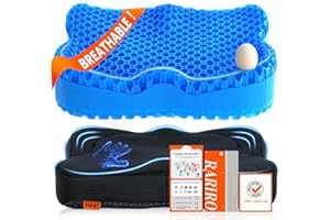 Thickened Gel Seat Cushion, Chair Seat Pads for Wheelchair, Gel Cushion Seat for Pressure Coccyx Sciatica Pain Relief, Egg Cu