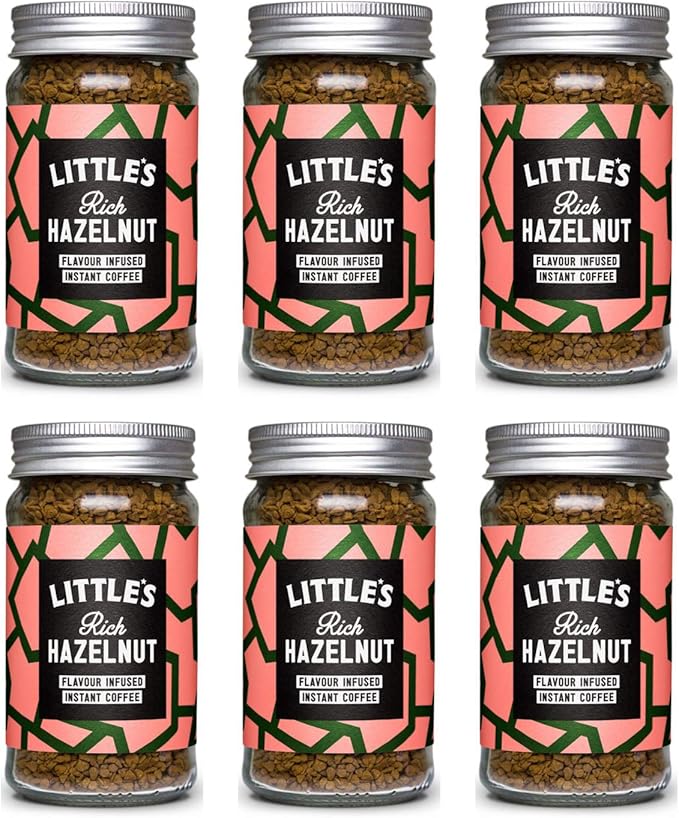Little's Rich Hazelnut Flavoured Instant Coffee 50 g (Pack of 6) Amazon.co.uk Grocery