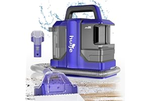 HUIJE Carpet Cleaner Machine,18Kpa 3 in1 Portable Upholstery Cleaner Machine,500W Couch Cleaner with Tough Stain Tool&Wide Path Tool, Upholstery Deep Cleaner for Furniture, Pet Stain, Car,16.4ft Cord