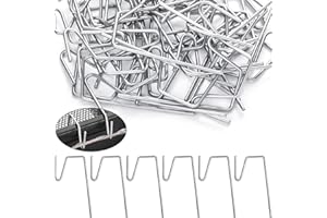 Hotop 50 Pack Stainless Steel Heavy Duty Gutter Clips Gutter Hooks for Hanging Outside Lights, Metal Christmas Light Clips for Gutters Grid, Outdoor Light Hook, Holiday Hanger, String Bulb Roof Decor