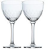 Amehla "Hive Glass Honeycomb Nick & Nora Cocktail Glasses, 5oz Coupe Martini, Manhattan, Bee's Knees Craft Cocktails Glass (Pack of 2)