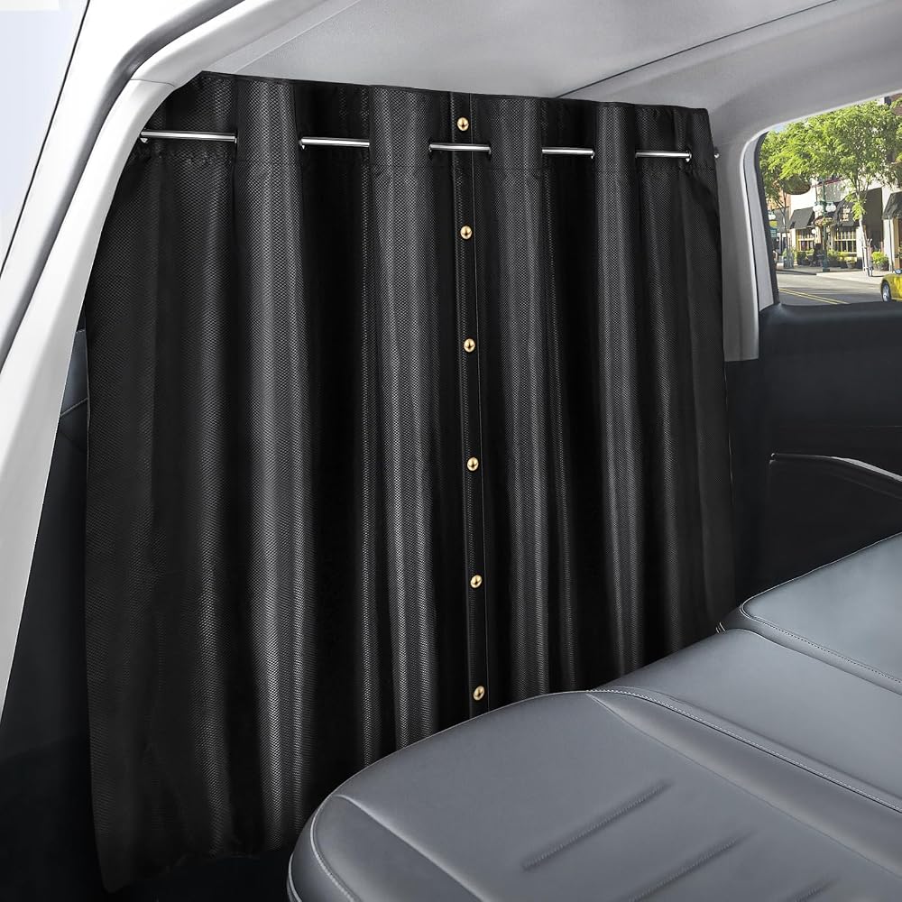 ZATOOTO Campervan Car Divider Privacy Curtains 107x161cm Blackout Oxford