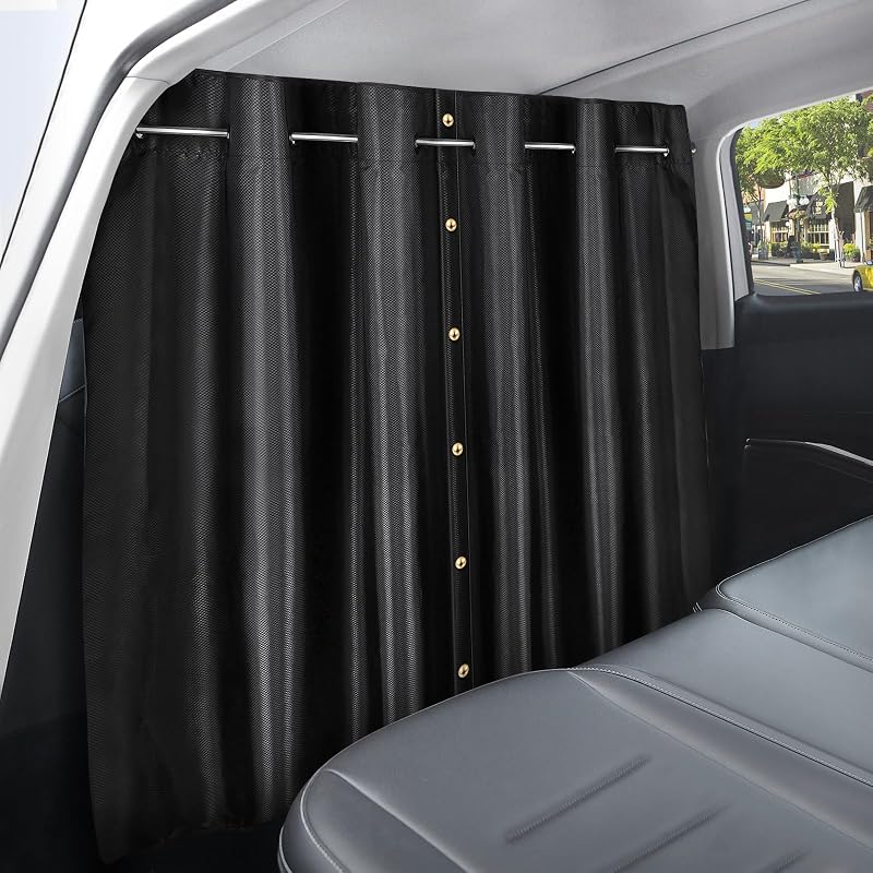 ZATOOTO Campervan Car Divider Privacy Curtains 107x161cm Blackout Oxford